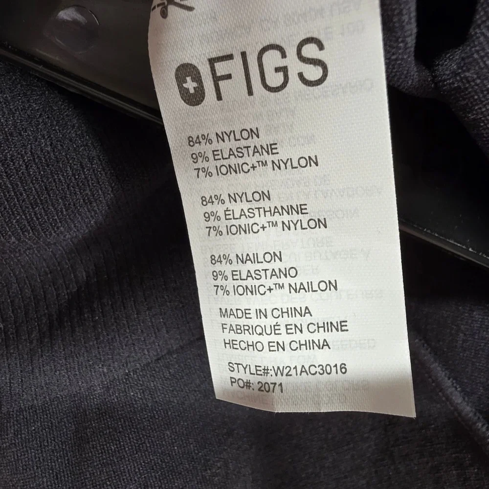 FIGS Black Performance Hijab Technical Activewear Hood W21AC3016 XS/S NWT